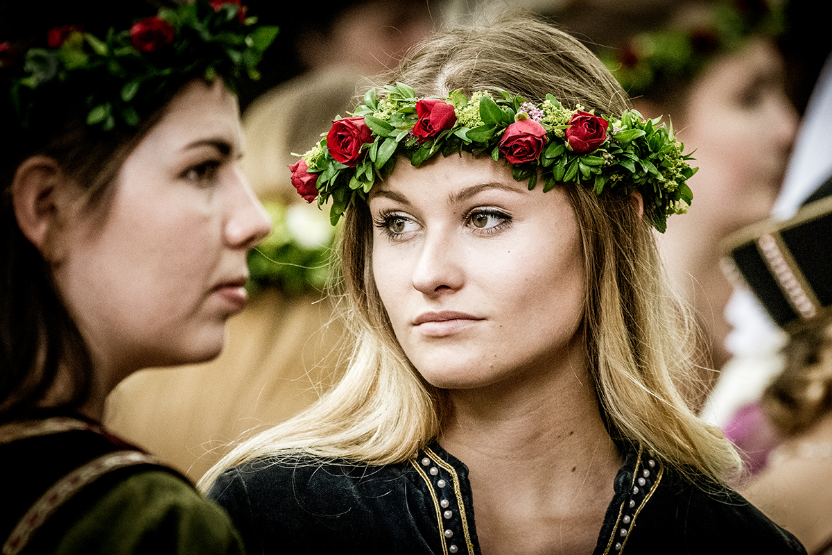 Anna Bauer als Edeldame, Landshuter Hochzeit, 2017 © Sebastian Beck